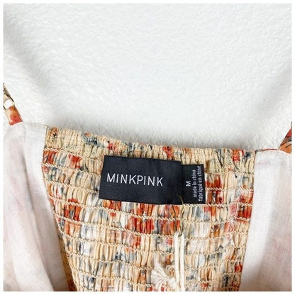 MinkPink NWT Zahari Floral Crop Top Size Medium