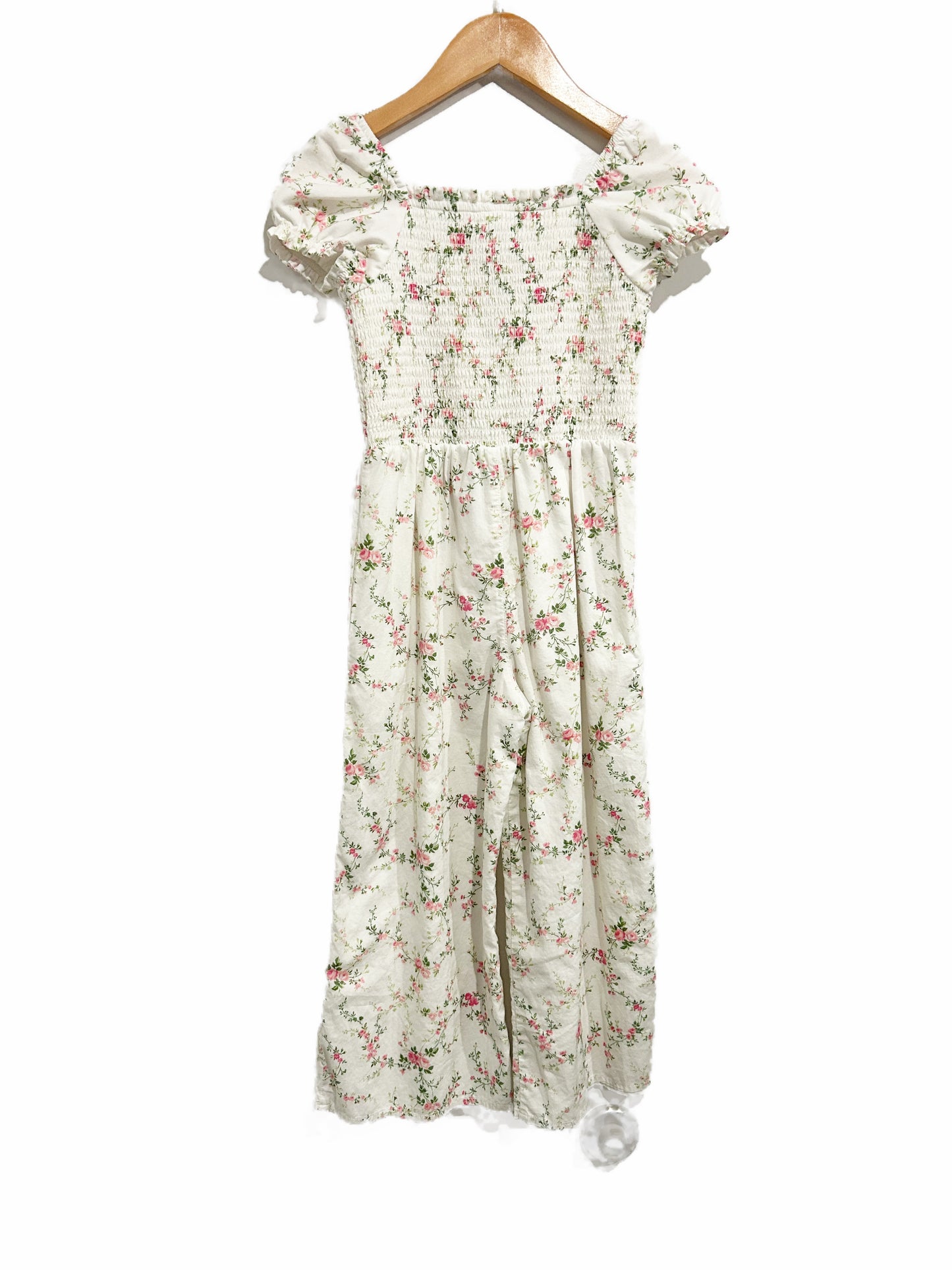 Gymboree White Floral Jumpsuit - 7