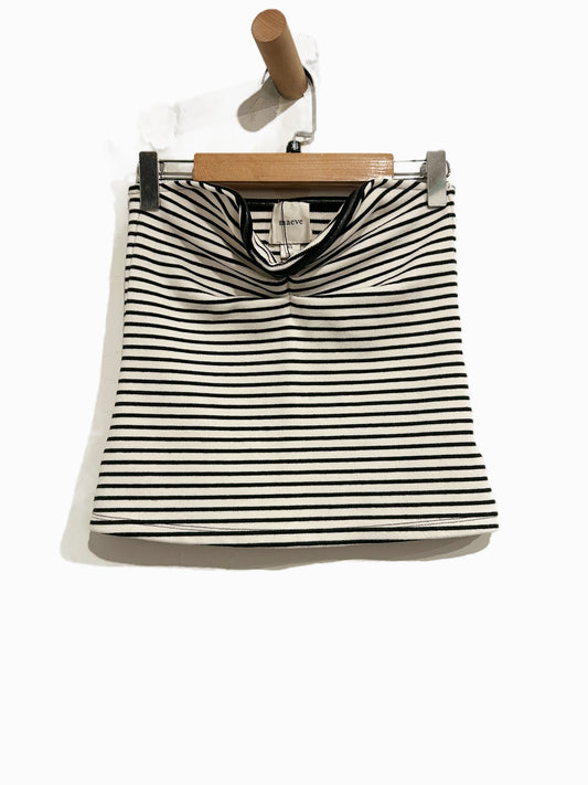 Anthropologie Maeve Black & White Knit Tube Top - XS