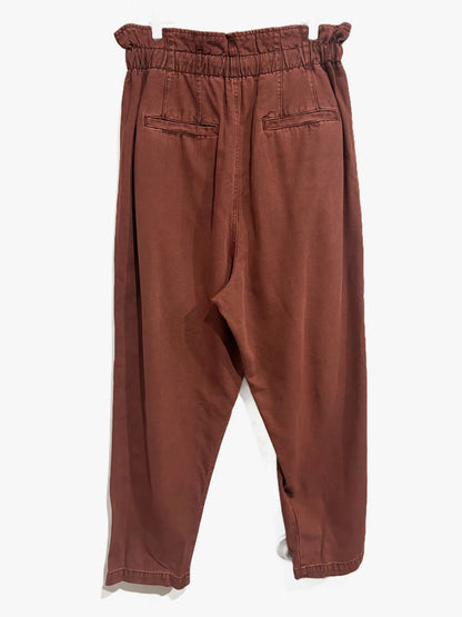 Free People Margate Pleated Trouser Pants in Vina - Large