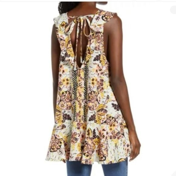 Free People Summer in Tulum Top in Botanical Size Medium