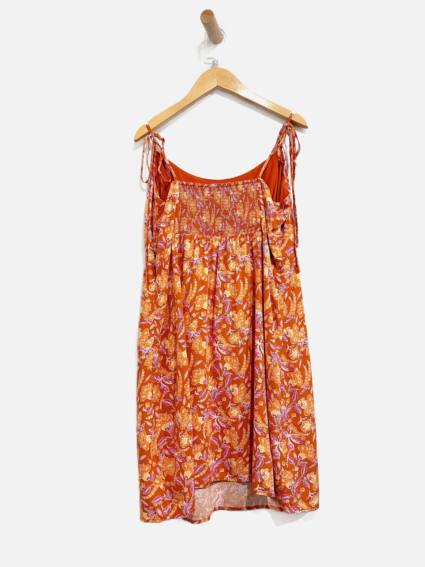 J. Crew Orange Floral Mini Dress - 12