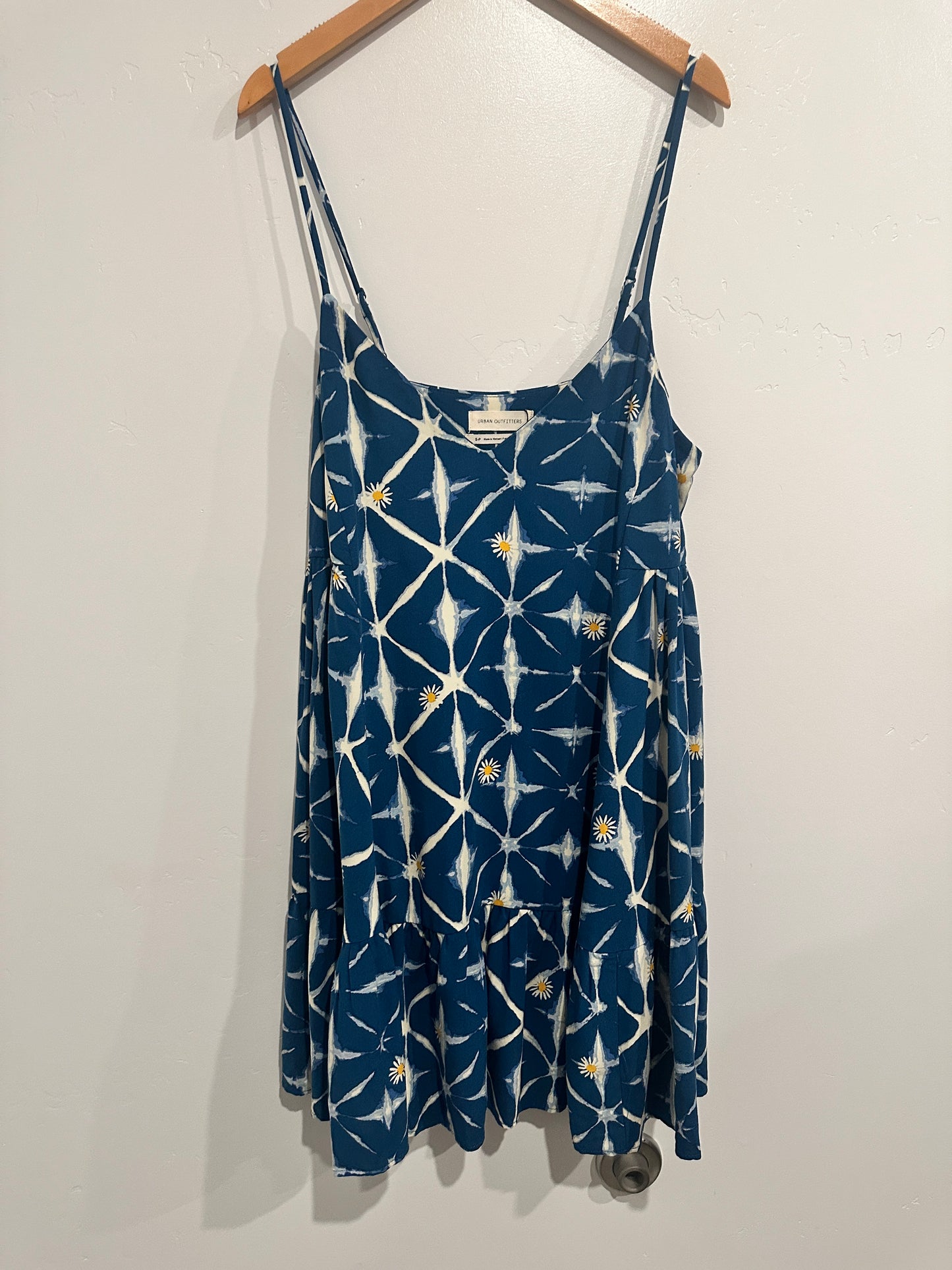 Urban Outfitters Blue Flower Mini Dress - Small