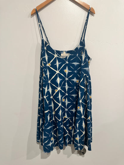 Urban Outfitters Blue Flower Mini Dress - Small