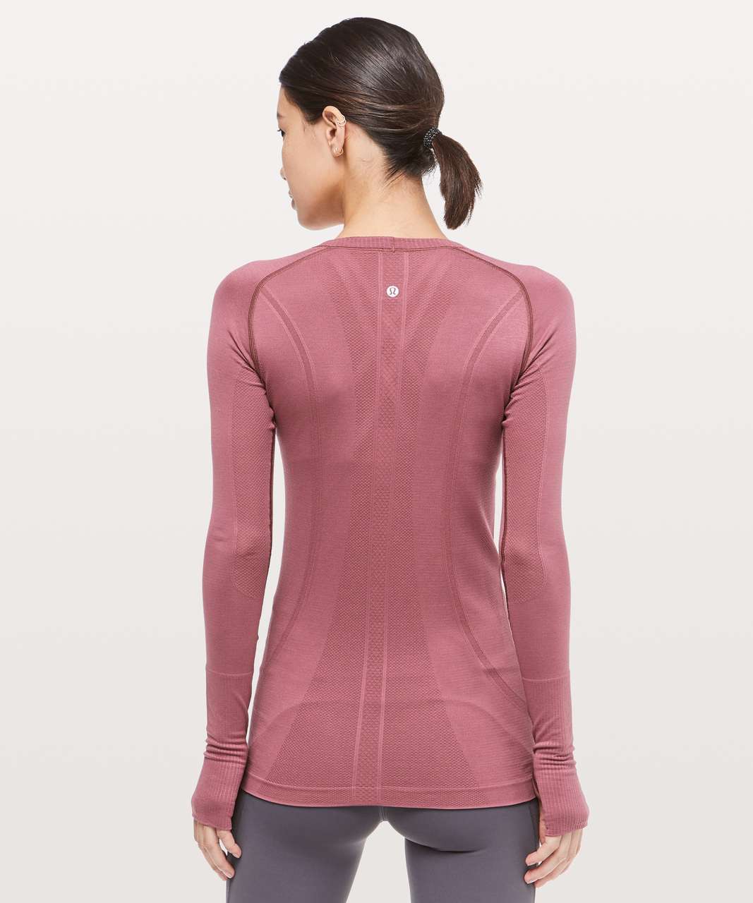Lululemon Swiftly Tech Long Sleeve Crew in Misty Merlot - 2