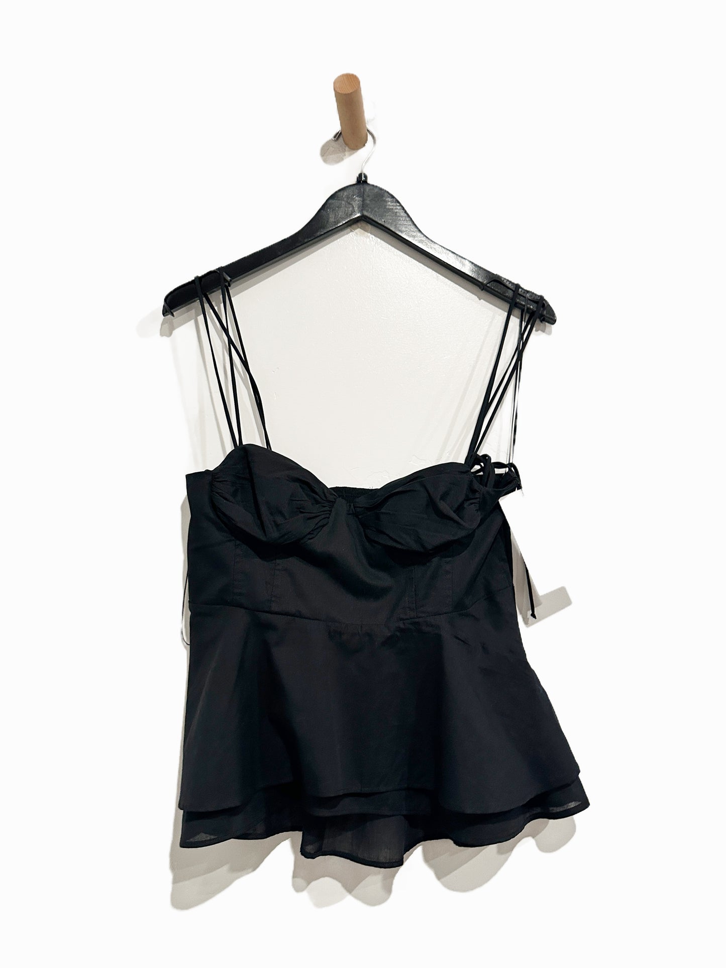 NWT Zara Black Bustier Top - Large