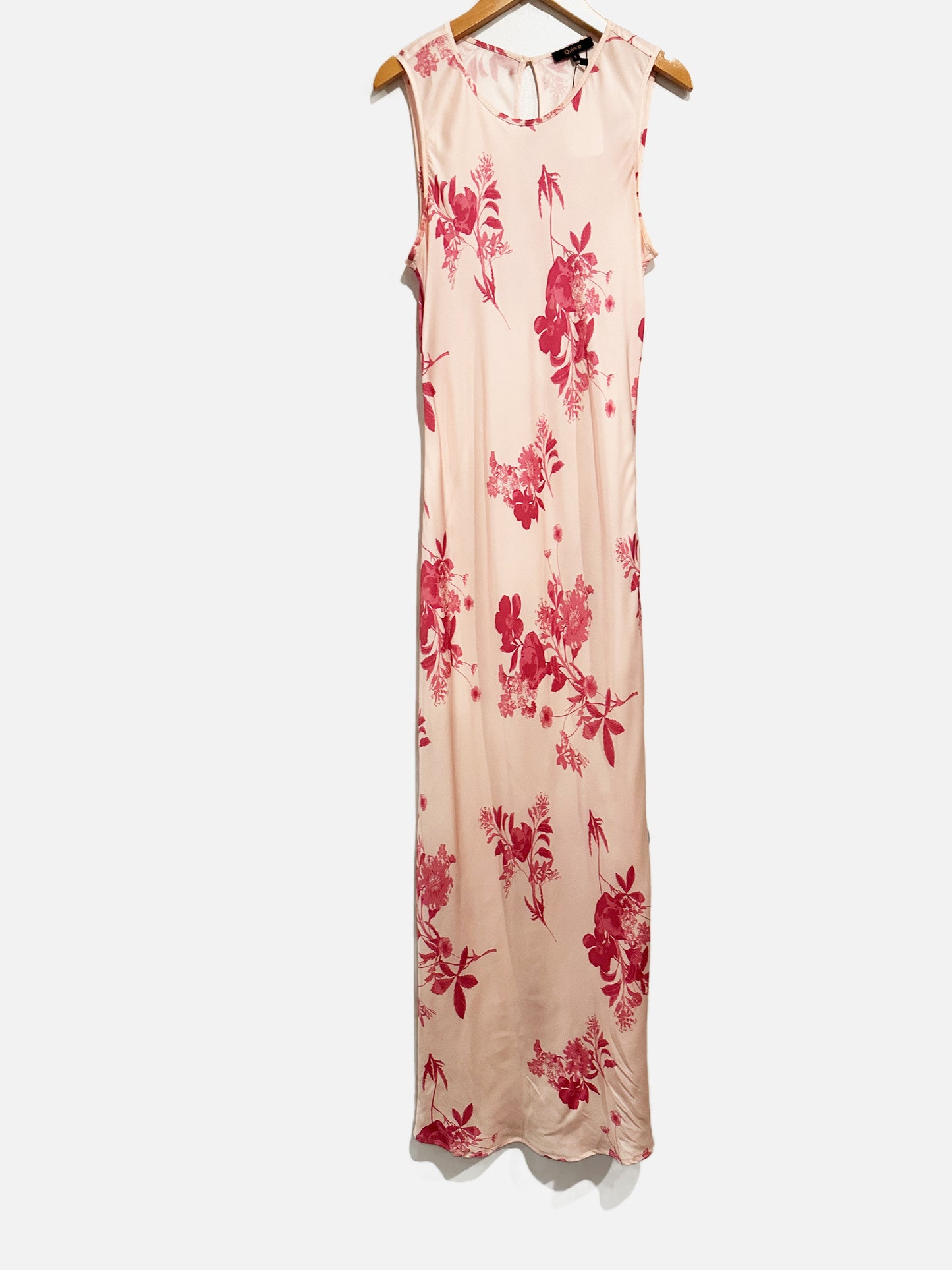 Quince Washable Stretch Silk Tank Midi Dress in Bouquet Symphony - Small