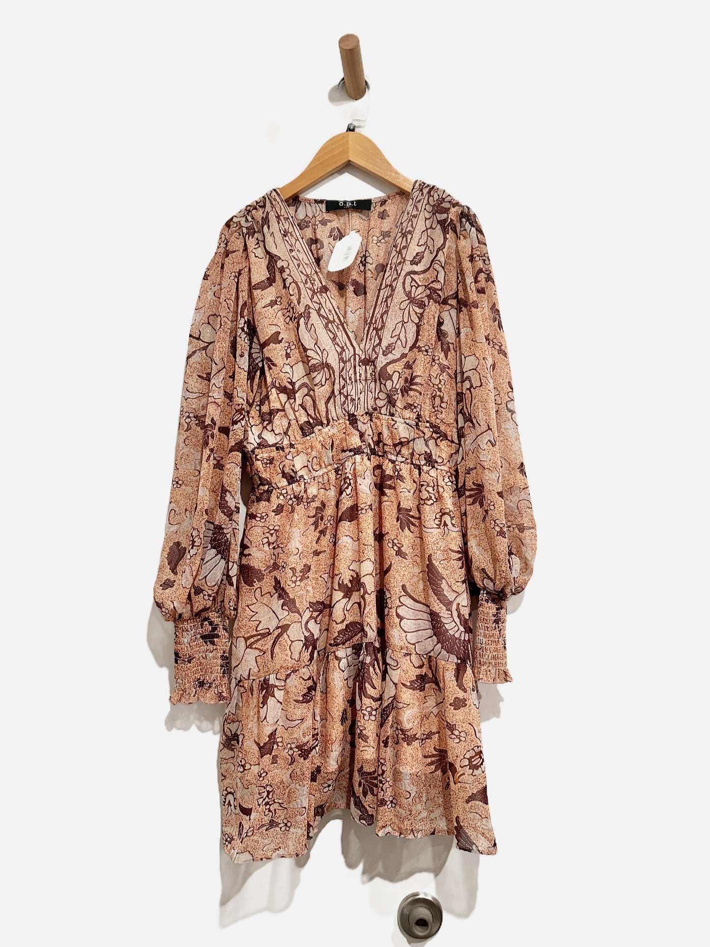 O.P.T Pink Paisley Mini Dress - XS