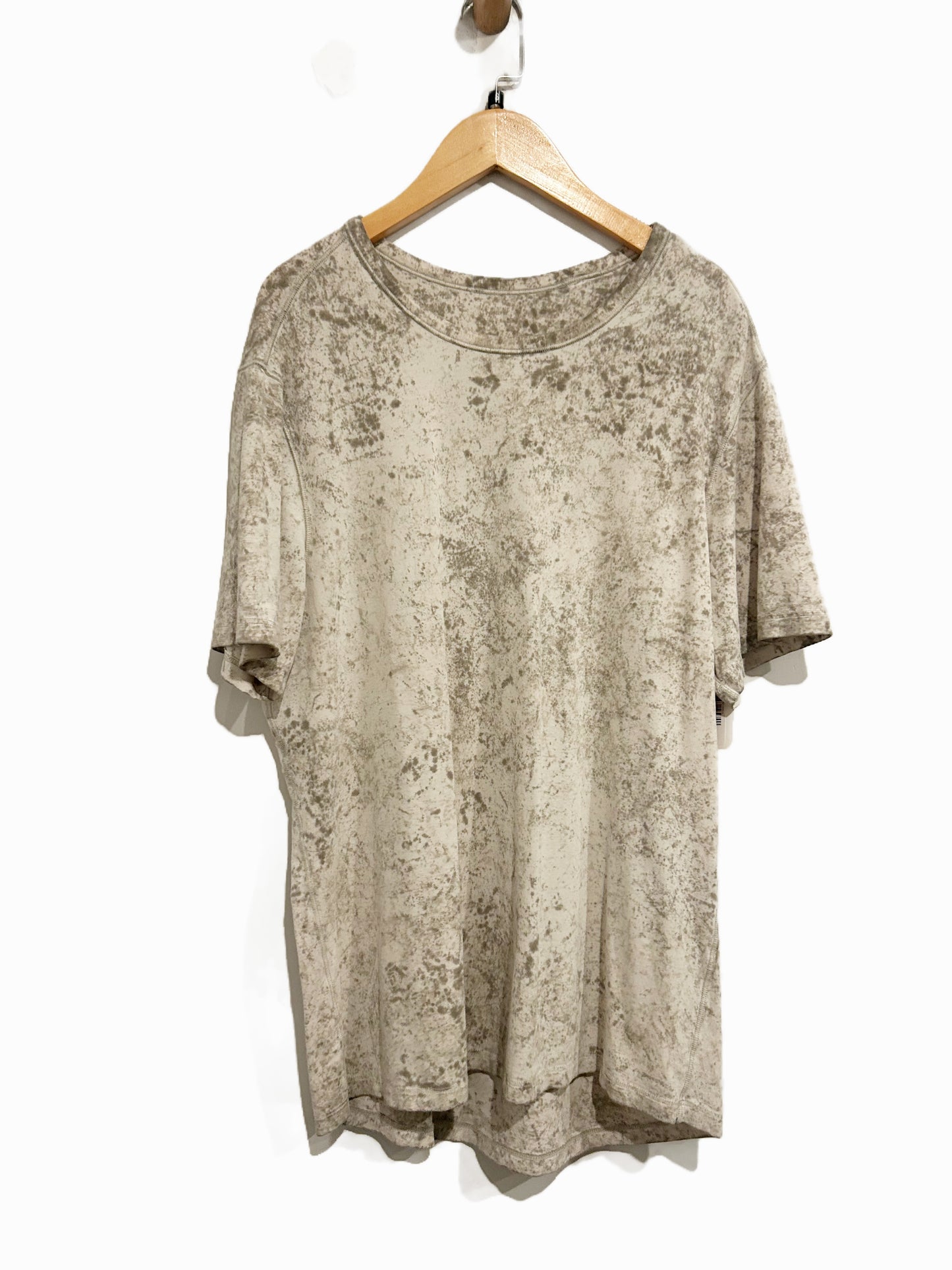Lululemon All Yours Cotton T-Shirt in Cirrus Wash White Opal Raw Linen Rover - Small
