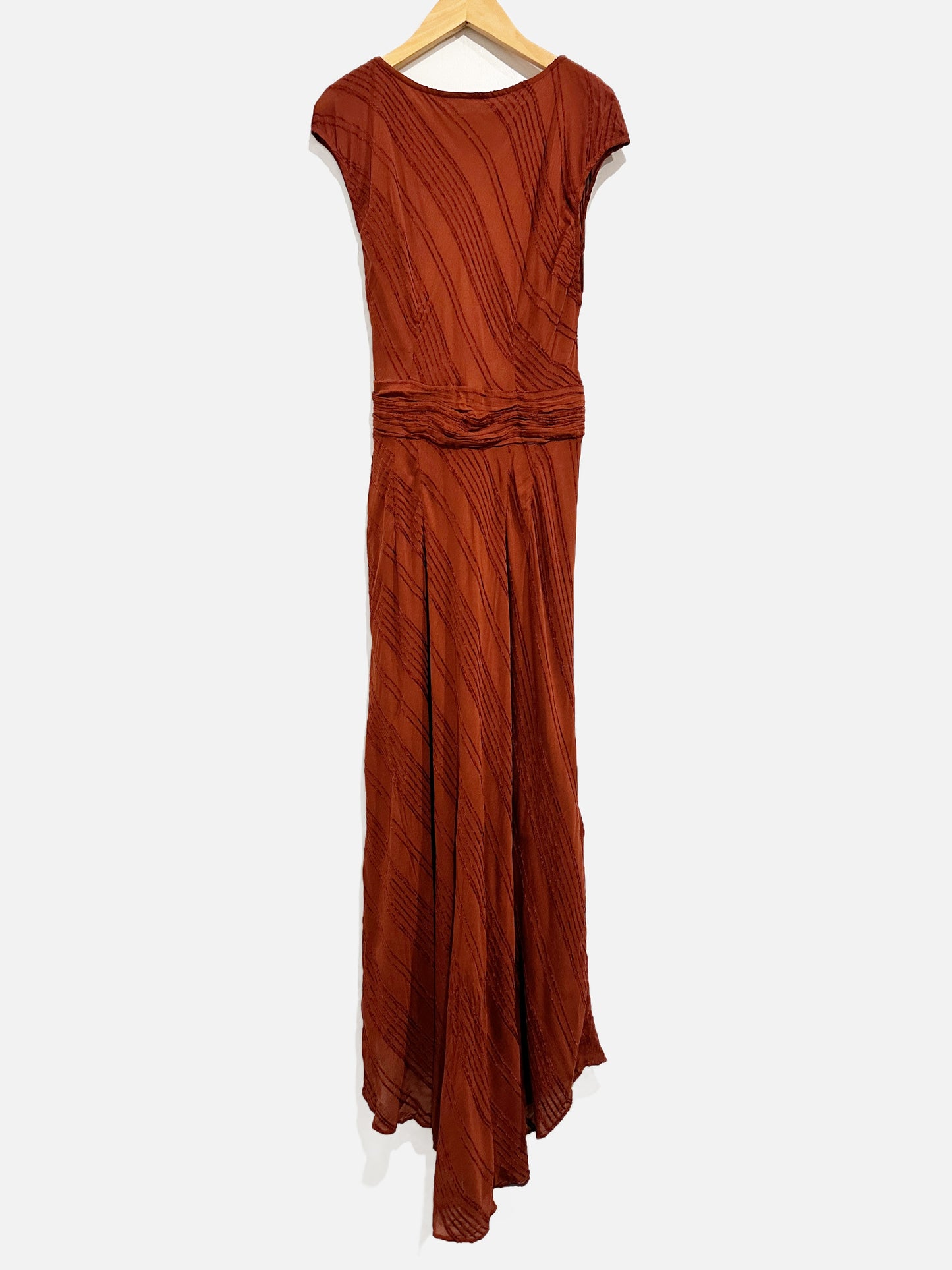 Anthropologie Moulinette Soeurs Brown Midi Dress - 08