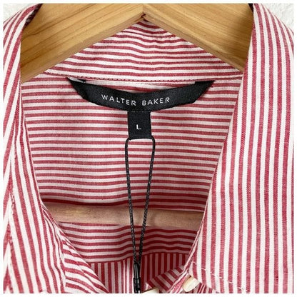 NWT Walter Baker Hilary Tunic in Red/White Stripe Size Large