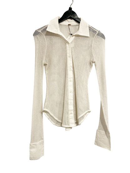 Free People Siggi Button Down Shirt in Optic White - Small