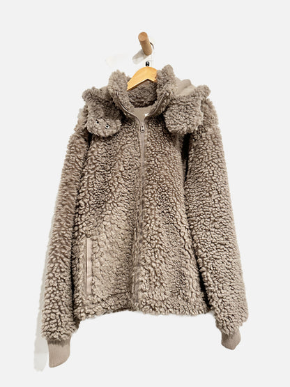 Abercrombie & Fitch Grey Sherpa Hoodie - XL