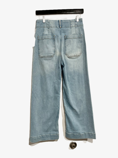 Anthropologie Maeve The Collette High Rise Wide Leg Cropped Jeans - 29