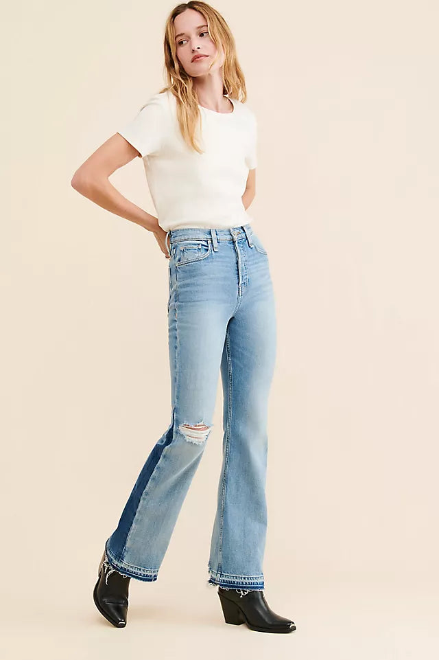 Hudson Two-Tone Faye Bootcut Jeans - 26