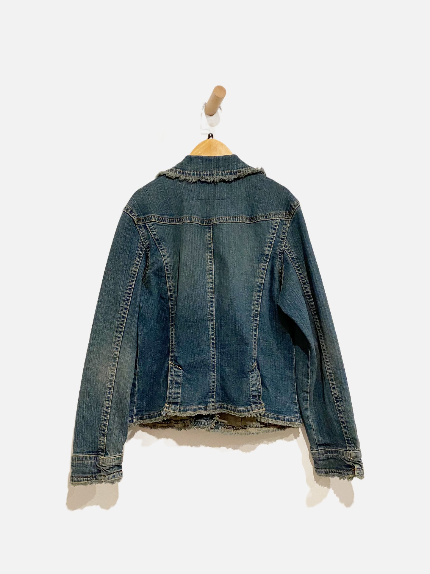 Live A Little Y2K Denim Jacket - Large
