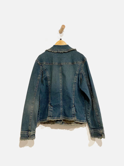 Live A Little Y2K Denim Jacket - Large