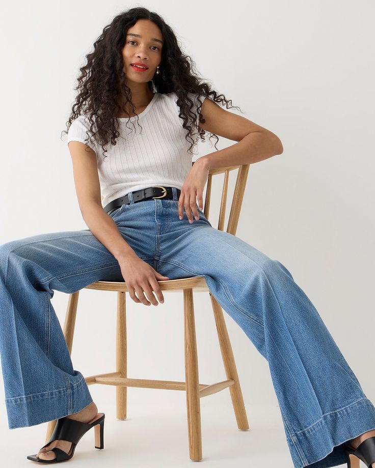 J.Crew Wide Leg Trouser Jeans - 29