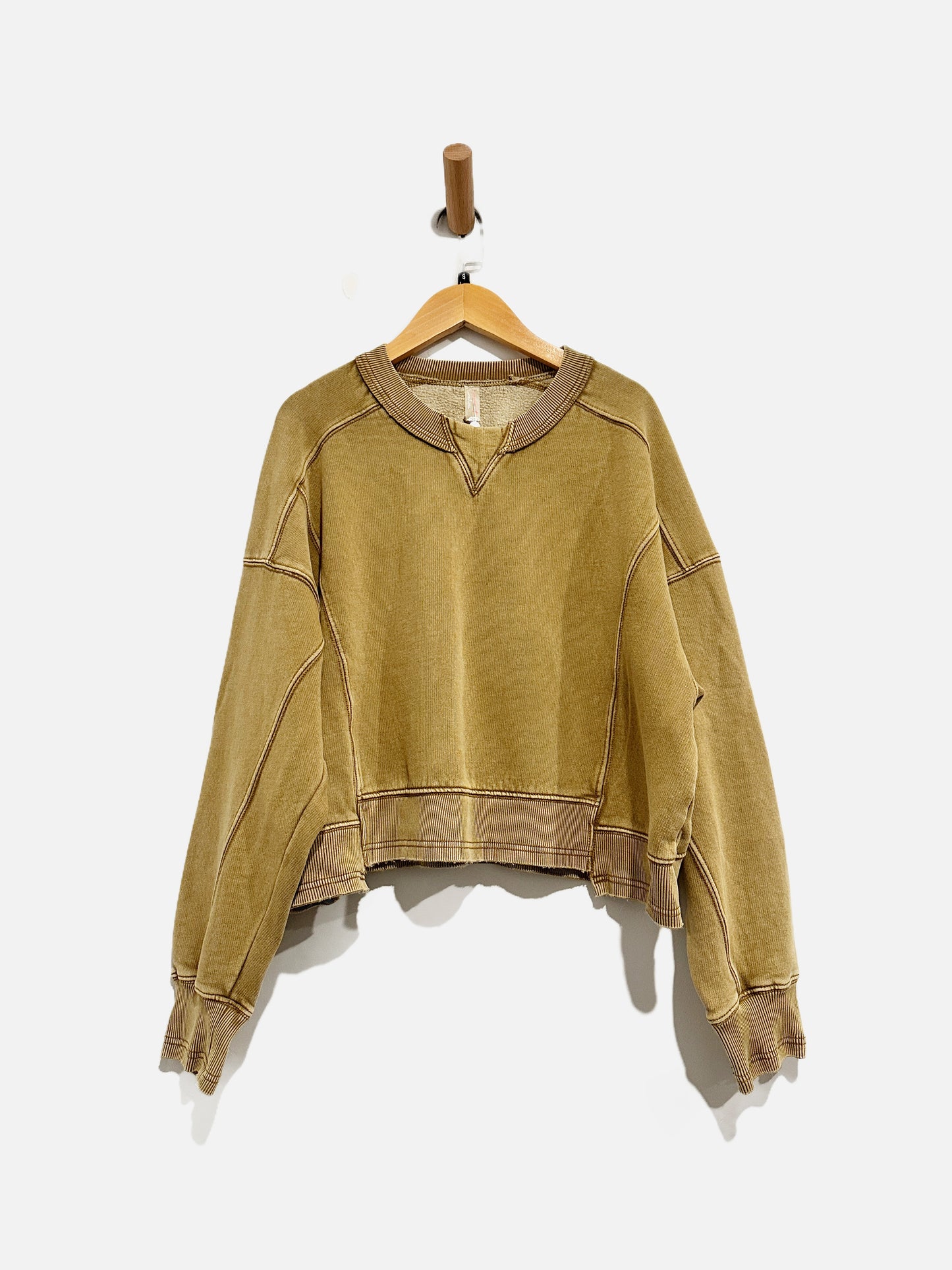 Free People Movement Intercept Pullover in Harvest Gold - Small