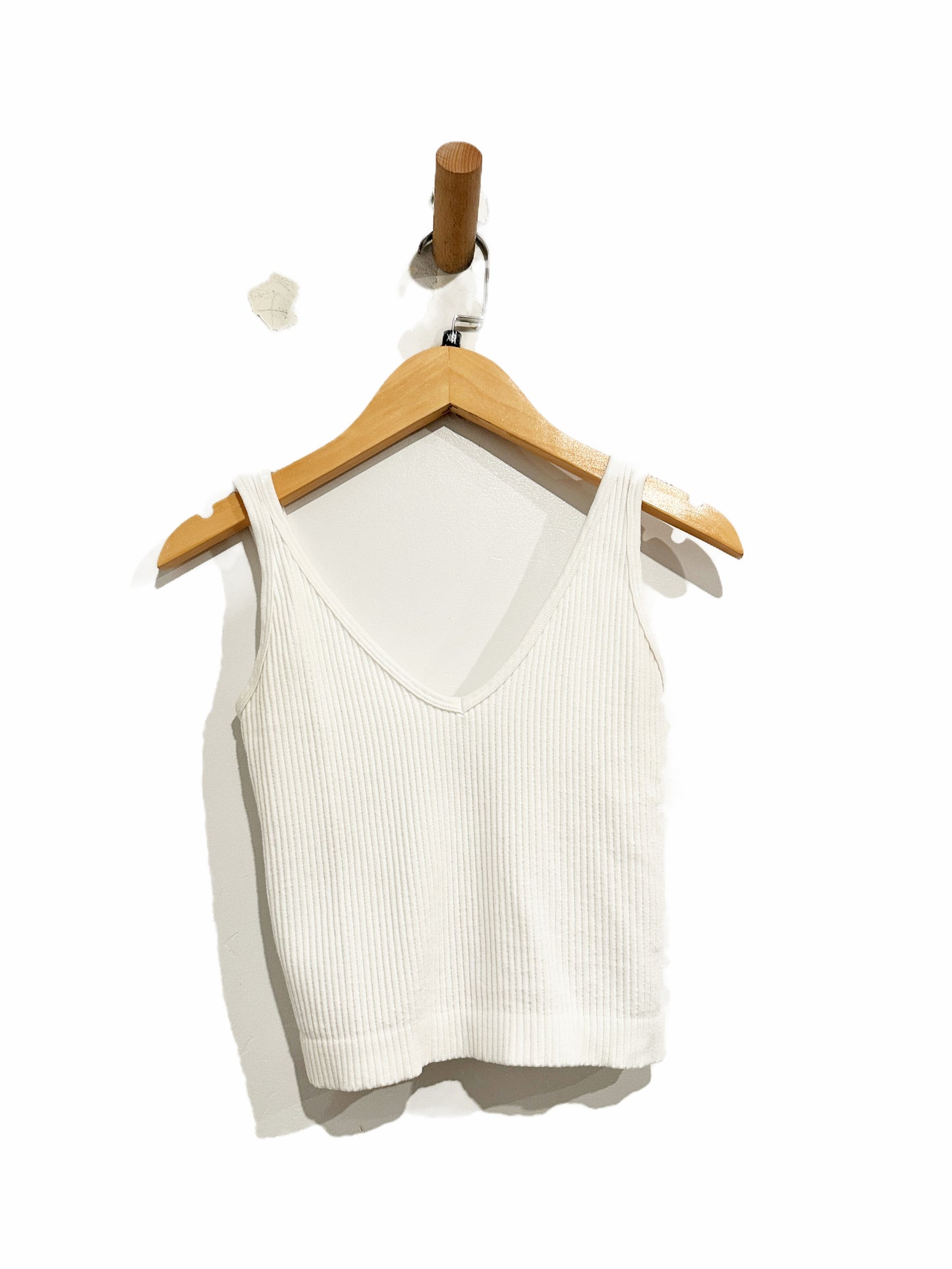 Free People Washed Seamless Crop in White - XS/S
