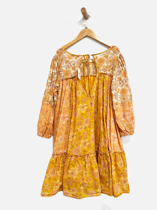 American Eagle Orange Print Mini Dress - Medium