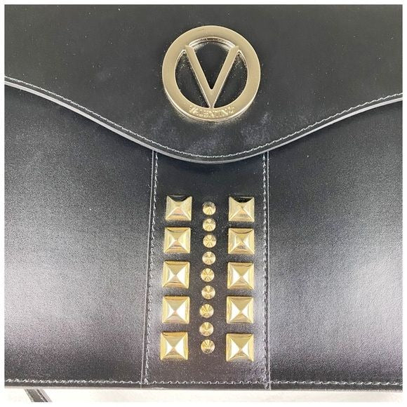 Valentino Melanie Leather Satchel in Black