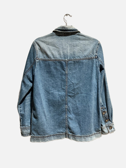 Free People Heritage Denim Jacket in Blue - XS
