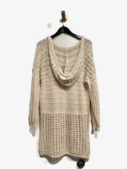 Free People One That I Want Hooded Sweater in Natural - XS