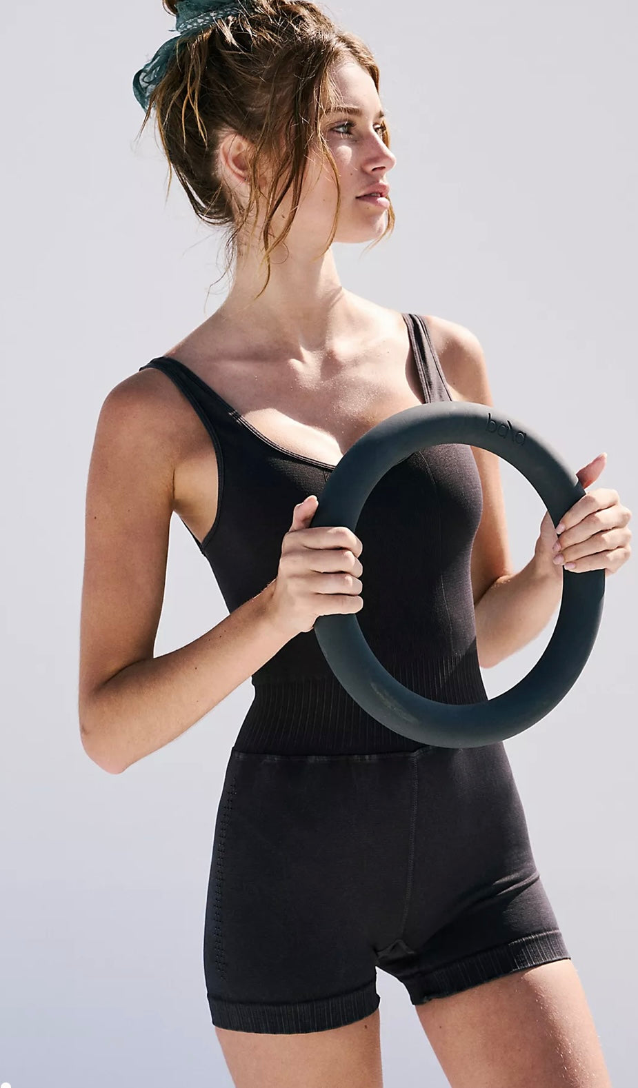 Free People Movement Good Karma Runsie in Dark Gray - M/L