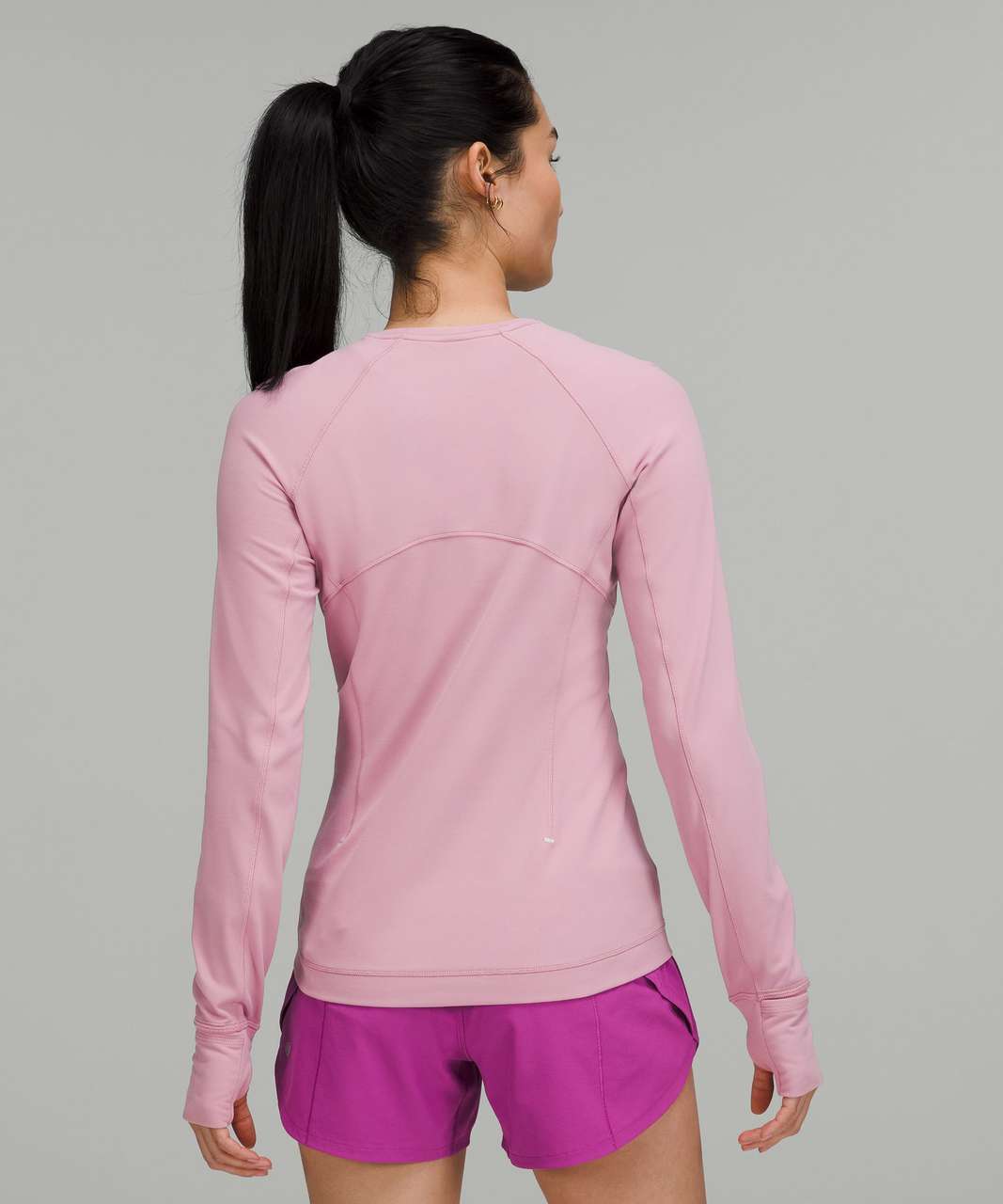 Lululemon Its Rulu Run Long Sleeve Shirt in Pink Taupe - 0