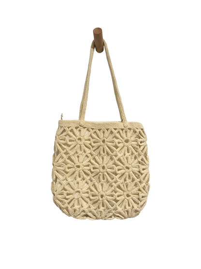Floral Crochet Shoulder Bag