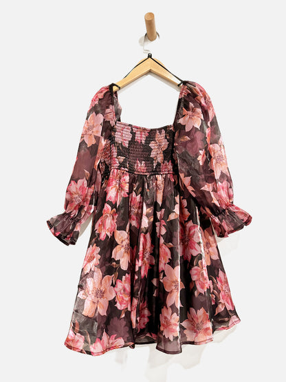 Thirty/Thirty NWT Purple Floral Mini Dress - Medium