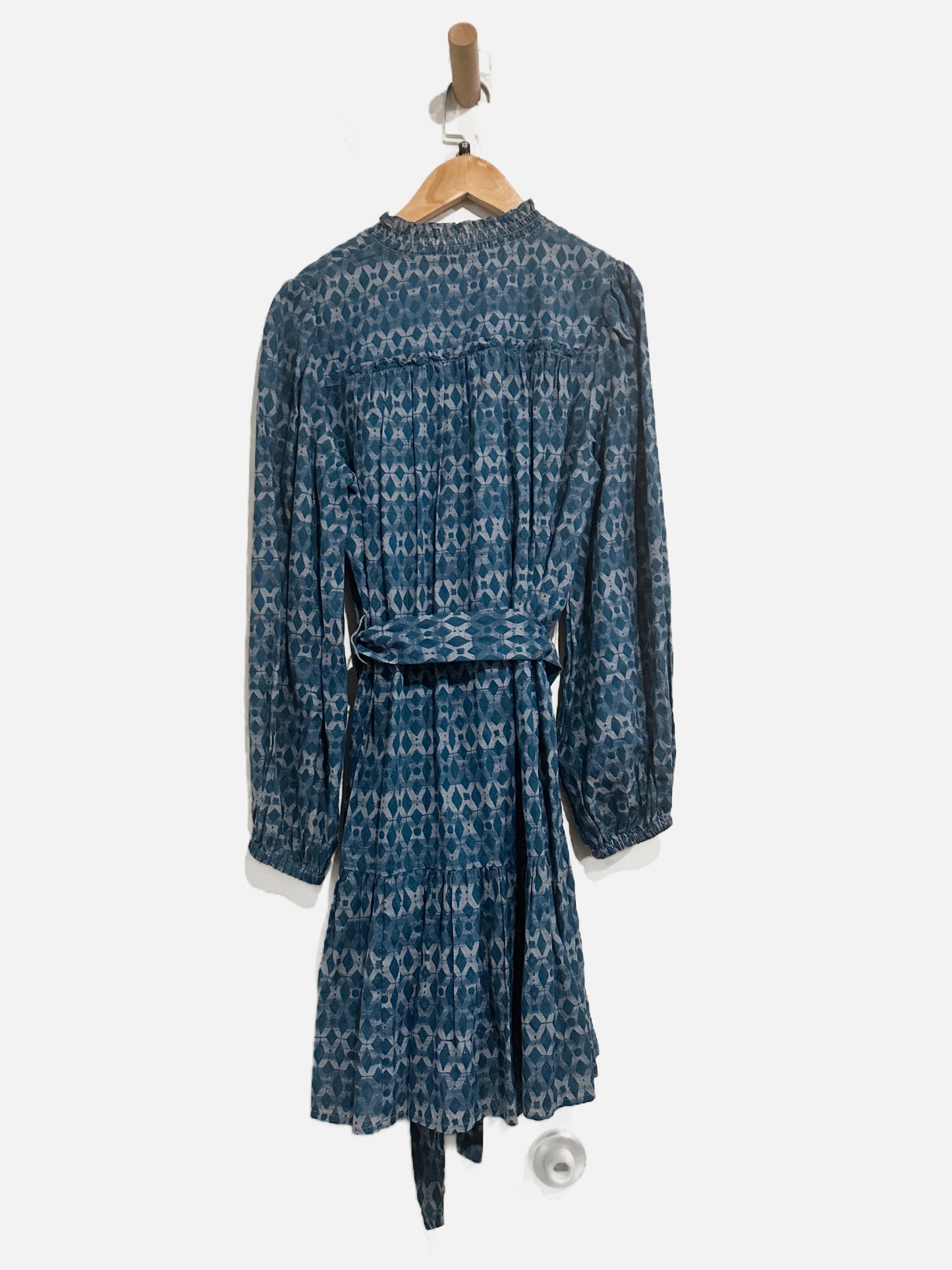 Anthropologie Calanthe Mini Shirtdress in Blue Motif - XS