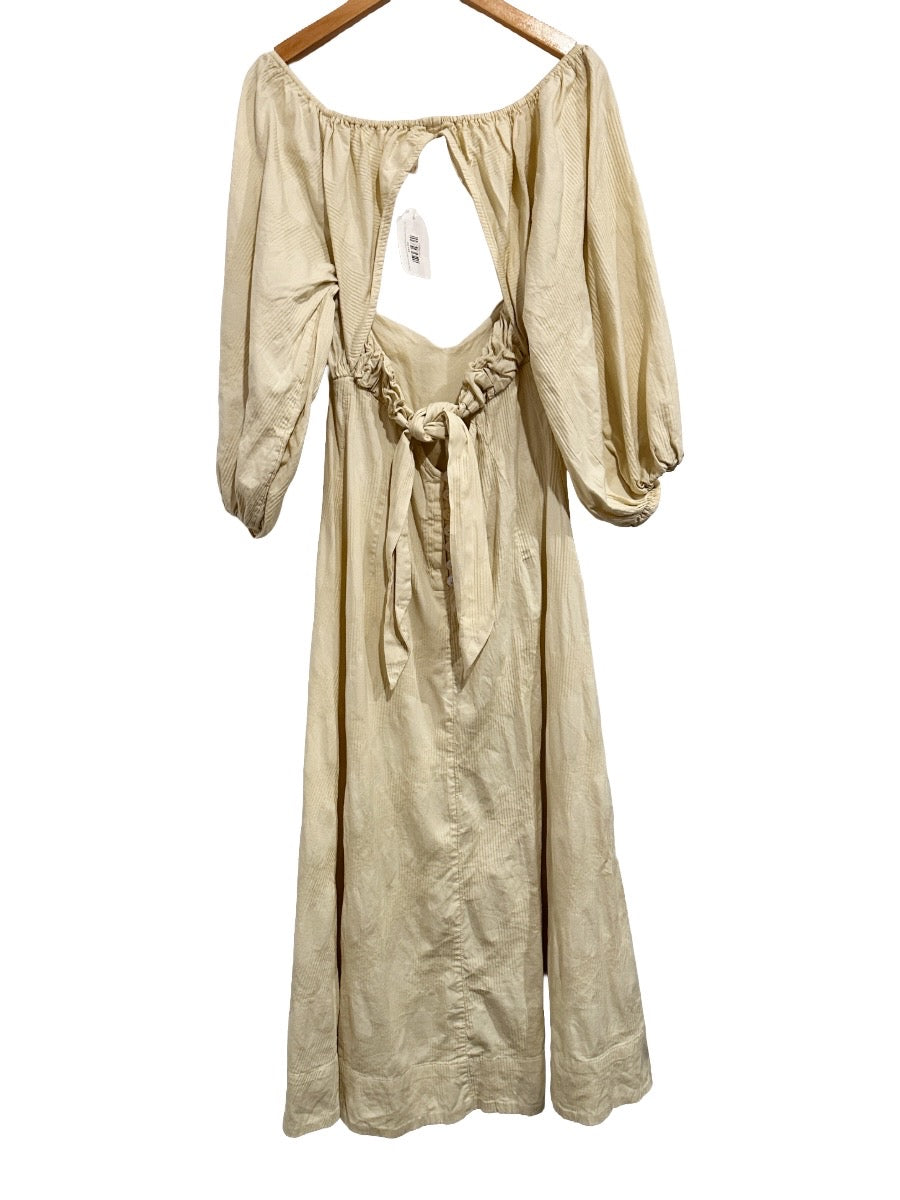 Free People Louie Midi Dress in Sunbath - XS