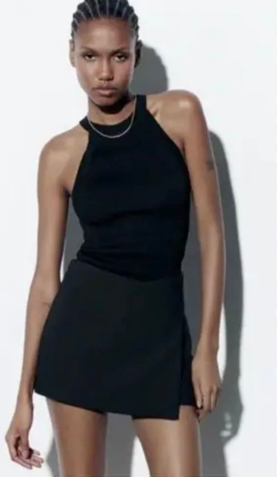 Zara NWT Black Skort - Small