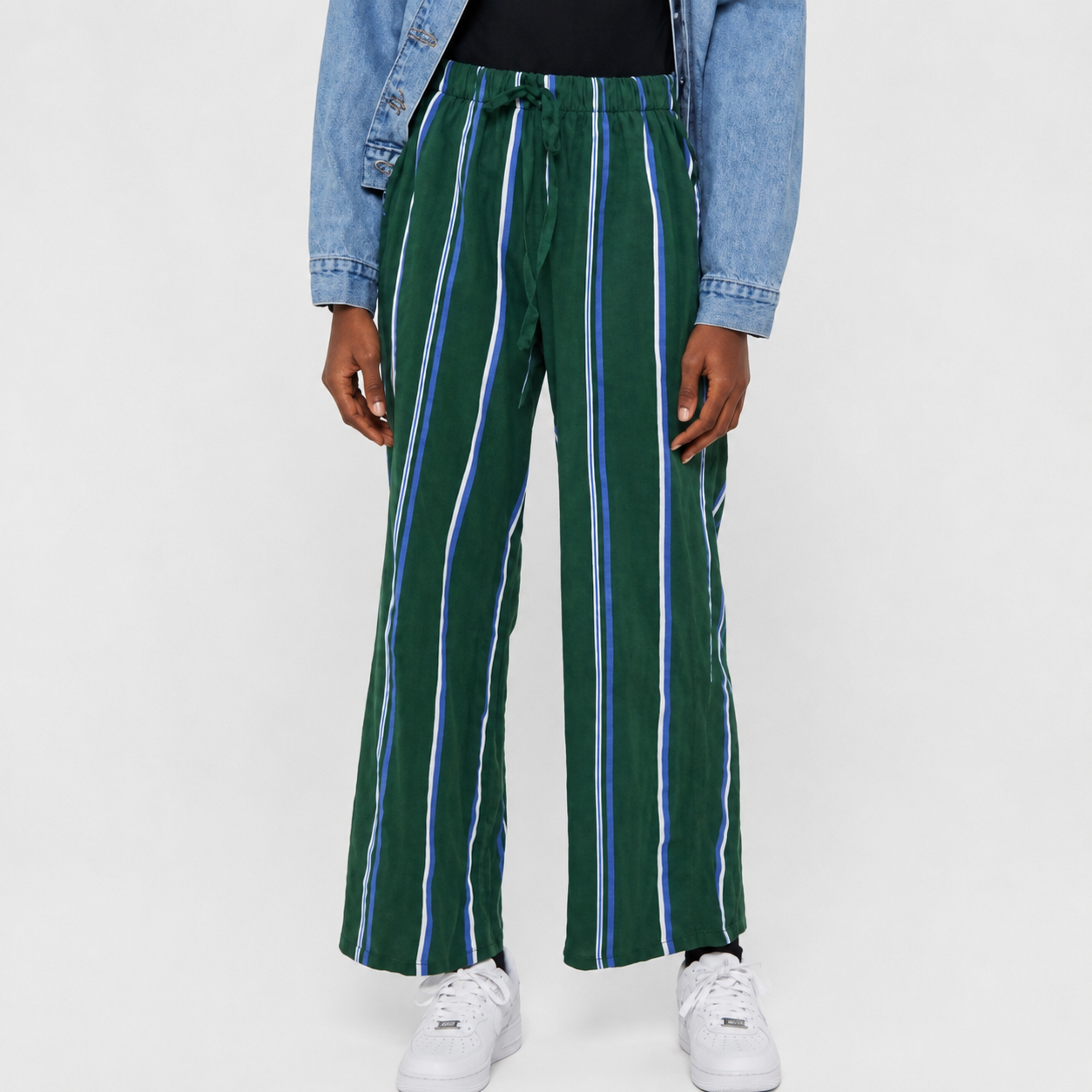 Urban Outfitters Green Stripe Pants - Small