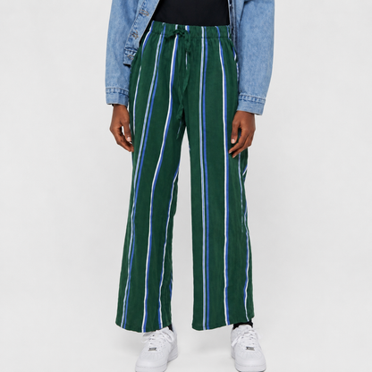 Urban Outfitters Green Stripe Pants - Small