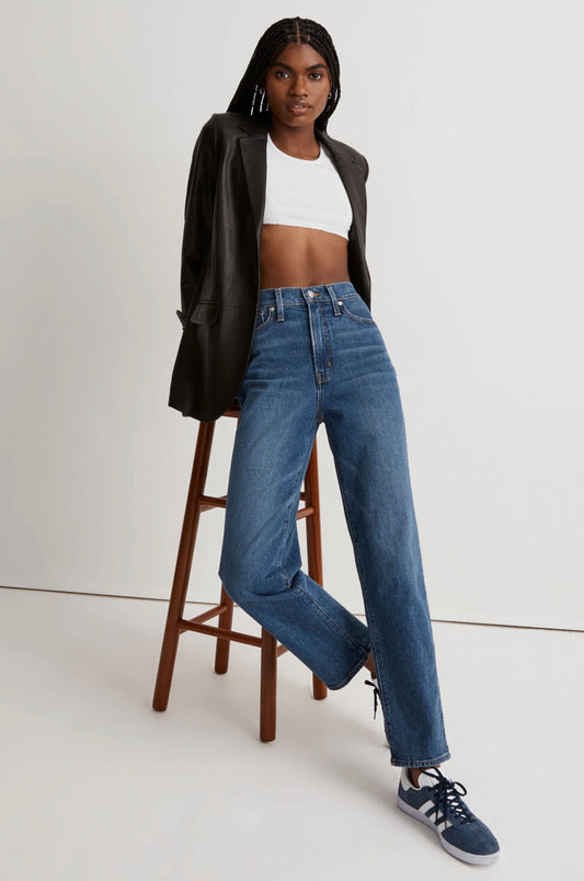 Madewell The Perfect Vintage Straight Jean in Mayfield Wash - 23