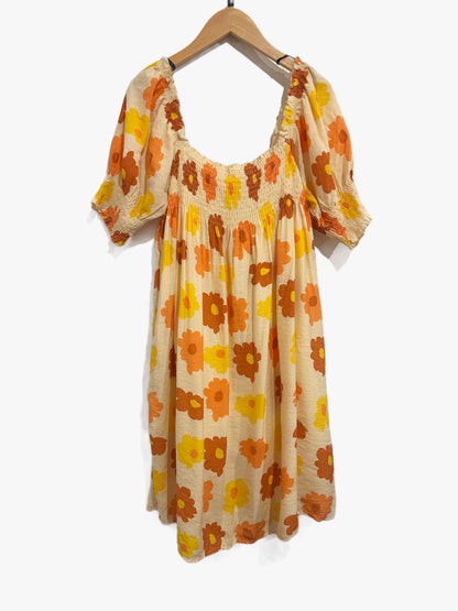 Wild Pony Cream Floral Mini Dress - Medium