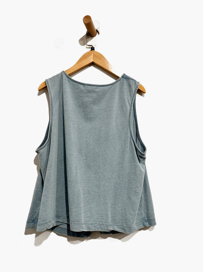 Z Supply Noelle Jersey Denim Tank in Ocean Air Indigo - Large
