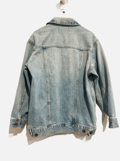 Madewell The Oversized Trucker Jean Jacket in Kelson Wash - XS