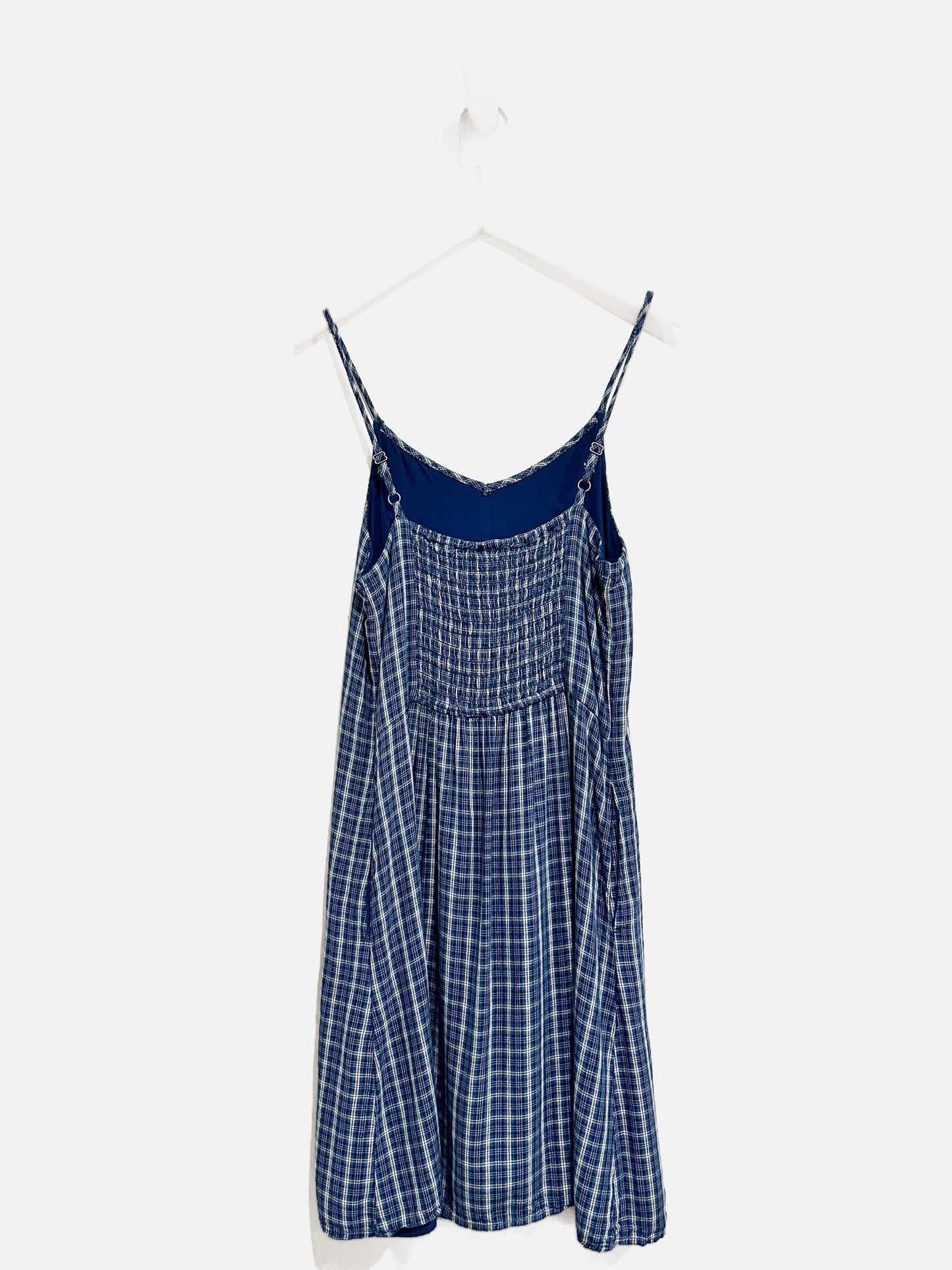 Abercrombie and Fitch Blue and White Plaid Dress - 13/14