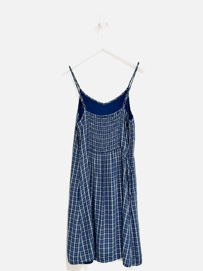 Abercrombie and Fitch Blue and White Plaid Dress - 13/14