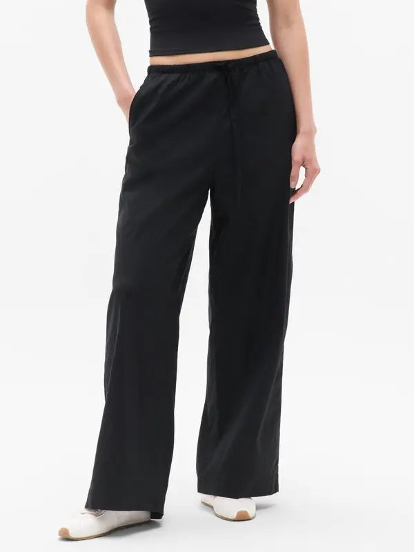 NWT Athleta Paradise Wide Leg Pant in Black - Small