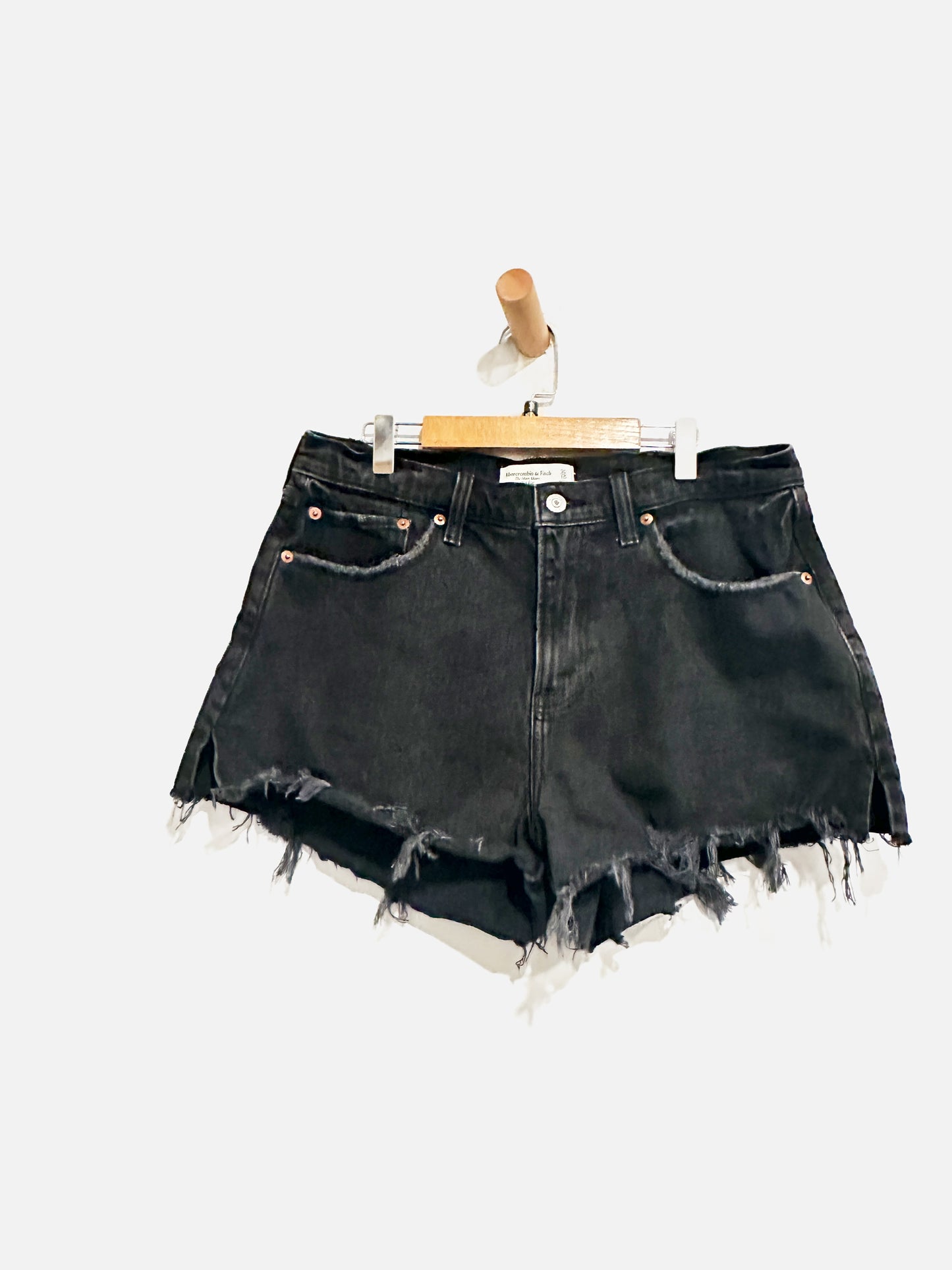 Abercrombie & Fitch Black Mom Shorts - 30