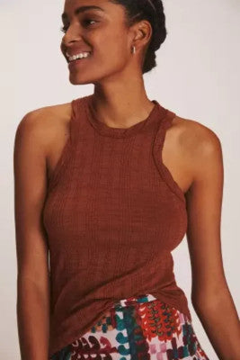 Anthropologie Pilcro Brown Tank - Medium