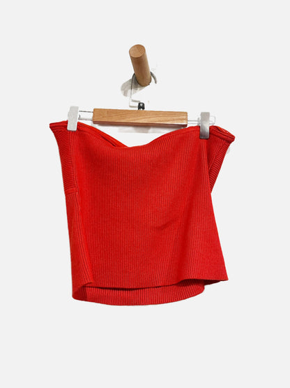 Abercrombie & Fitch Orange Knit Tube Top - Medium