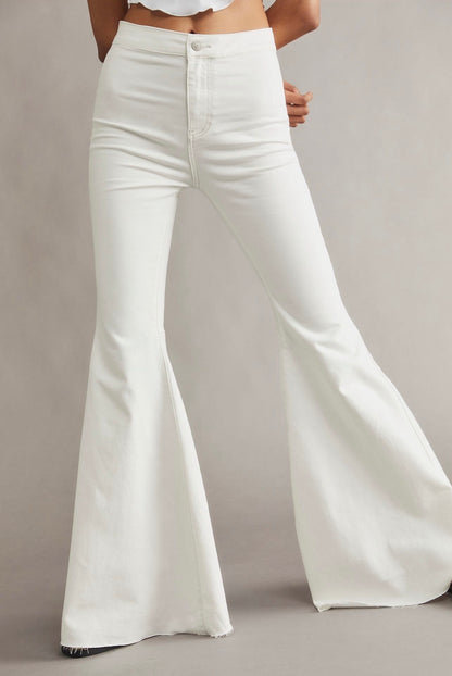 Free People Just Float On Flare Jeans in Winter White - 25