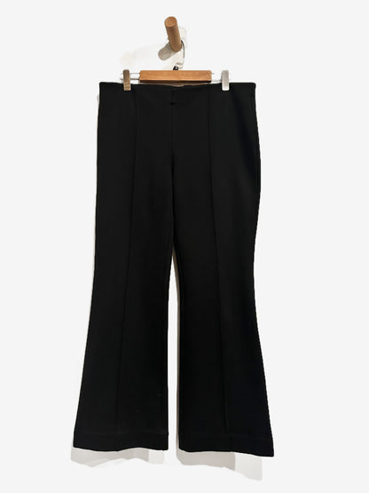 Anthropologie Maeve The Margot Kick-Flare Cropped Pants in Black - Small