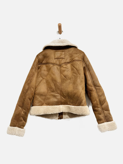 Lucky Brand Brown Sherpa Lined Jacket - Small